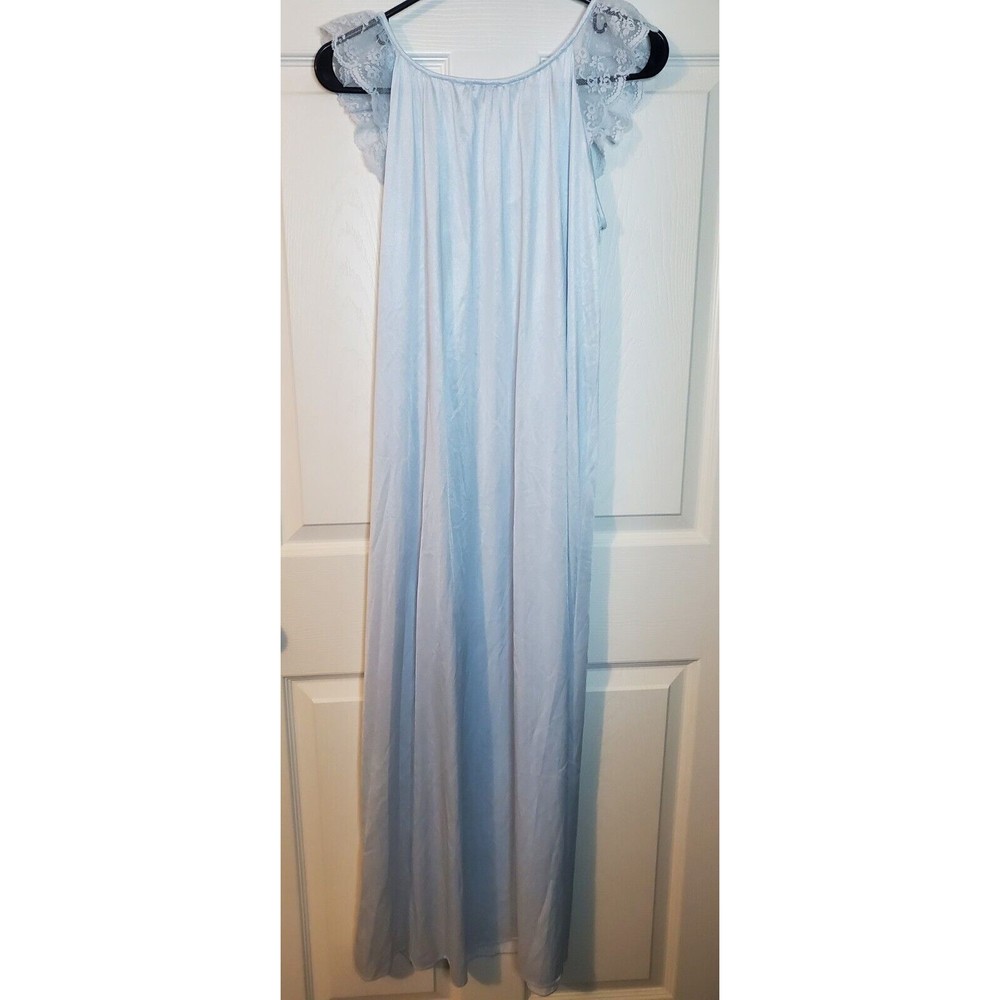 Featherbed Medium Nightgown Dress Lace Pullover Comfy Lightweight - Picture 7 of 9